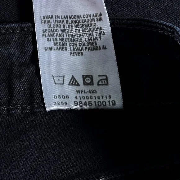 Signature by‎ Levi Strauss Black Jeans At Waist Bootcut Size Misses 14 Short - Picture 6 of 15